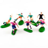 DIY 9 Soccer Players Cake Toppers for Birthday Cake Cupcakes Football Toppers Set of 9 Soccer Toppers