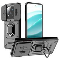 Slide Camera Funda for Redmi Note 14 Pro / 14 Pro Plus 5G Global Case Armor Ring Stand Holder Protection Shockproof Cover Capa Redmi Note14Pro Plus juoda