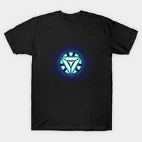 Men Black Print T-shirt Reator Arc No-Cut Transfer Paper Print Cotton Tshirt M juoda