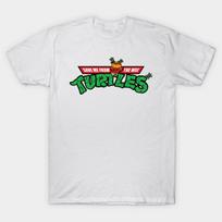 Men Black Print T-shirt Wee Turtles No-Cut Transfer Paper Print Cotton Tshirt M balta