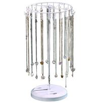 Iron Jewelry Rack, Rotating Necklace Display Rack, Jewelry Storage Rack, Suitable For Earrings, Bracelets, Etc balta