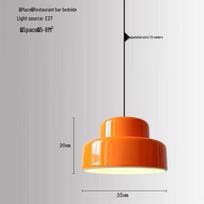 oeny Nordic Mid-Century Bar Pendant Light oranžinė