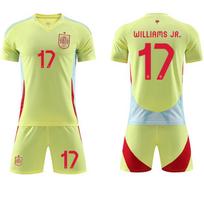 2024 Spain Away Euro Jersey #19 Yamal #7 Morata #17 Nico #8 Olmo Football Jerseys 20