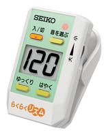 SEIKO Simple Easy Large Japanese Simple Setup Metronome, Clip-on Type, Rhythm, DM51RH, Numbers, Easy-to-Read Display,