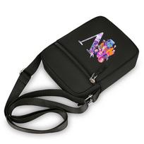 26 English Letter Kpop Demon Hunters Printed Shoulder Bag Student's Stitched Nylon Crossbody Bag Lightweight and Durable Bag Christmas Gift