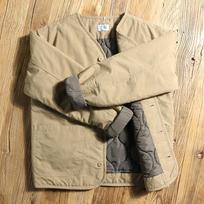 Men's Vintage Casual Single-breasted Jacket Male Long Sleeve V-neck Padded Clothes M chaki