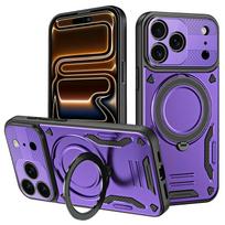 For Xiaomi Poco F7 5G/Redmi Turbo 4 Pro 5G Magnetic Case Military Protection PC + TPU Kickstand F