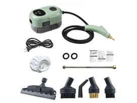2500W steam cleaner with touchscreen, 1000ml large capacity, and 5 different nozzles. black