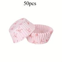 50/100/200/300pcs Muffin Cupcake Liners - 1.97*1.18inch, Valentine's Day & Heart Design, Perfect for Weddings, Birthdays, and Parties 50