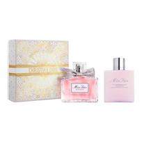 DIOR Miss Eau de Parfum Body Lotion Perfume Set Golden Ball Limited Gift Box EDP Eau de Parfum Lily of the Valley Peony 50ml+75ml auksas