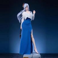 47cm Genshin Impact Anime Figure Shenhe Large Size Beauty Girl Model Trendy Toy Desktop Ornament Collectible Holiday Gift žalia