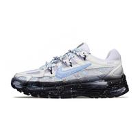 Nike P 6000 Synthetic Leather Cushioning, Wear Resistant Low top Casual Running Shoes Men's Blue Black CD6404-105(Team1068-) 42.5