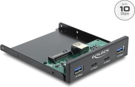 Delock Front Panel 3.5? USB 10Gbps 2 x USB Type-C™ + 2 x USB Typ-A (64369)