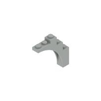 BRICK W/ BOW 1X5X4 Bows & Arches Compatible 2339 14395 76768 Self-Locking Bricks Building Blocks Toys Accessories 20pcs šviesiai pilka spalva