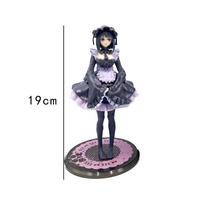 19cm Mano persirengimo mylimasis Anime figūrėlė Juodas tarnaitės kostiumas Kitagawa Marin Veiksmo figūrėlė Shizuku Kuroe Figūrėlės surinkimo modelis Žaislas