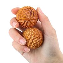 Wooden Massage Ball Pair Durian Shaped Hand Roller Sensory Toys Autism ADHD Anxiety Stress Relief Gifts for Adults Teens