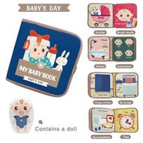 Montessori Kids Travel Toy Felt Quiet Busy Board Educational Sensory Montessori Toys Preschool Activities for Fine Motor Skills
