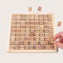 Montessori edukaciniai matematiniai žaislai vaikams, kūdikiams, daugybos lentelė, matematinės aritmetikos mokymo priemonės, kalėdinės dovanos ruda
