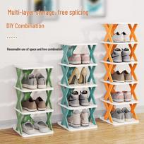 Multi-Functional Shoe Rack: Indoor Plastic Storage Shelf for Dorm, Balcony, Bedroom, and Living Room. 2-Layer vandenyno mėlyna spalva