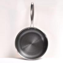 316L Stainless Steel Non-Stick Double-Sided Frying Pan for Eggs and Steak, Coating-Free, Flat-Bottom. 24cm Pan