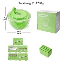 High-Speed Fruit & Vegetable Spin Dryer and Dehydrator žolės žalia spalva