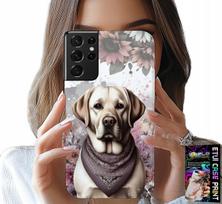 Etui Do Samsung Galaxy S21 Ultra - Piesek Pieski Husky Psie Wzory + Folia