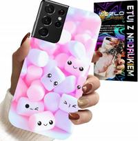 Etui Do Samsung Galaxy S21 Ultra - Wzór W Słodkie Pianki, Obudowa, Plecki