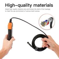 Industrial Endoscope with 4.3 Inch   Screen 7.9mm Dual Lens 1080P Borescope Inspection Camera with Semi-  CableCelsius IP67 Waterproof ProbeCels