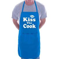 Neck Apron Baking Bbq Coffee Shop Catering Special Cooking Kitchen Apron dangaus mėlyna spalva