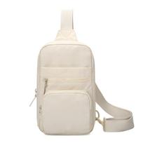 Men's Crossbody Bag  New Model Chest Bag for Men Portable Shoulder Small Backpack for Outdoor Use Men's Mobile Phe Bag for Women smėlis
