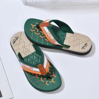 Men's 2025 Non-slip Summer Flip-flops | EVA Toe-post Beach Sandals Size 43 tamsiai žalia spalva