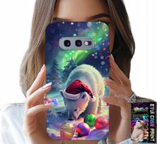 Etui Do Samsung Galaxy S10E - Świąteczny Niedźwiedź Bombki Case +Folia