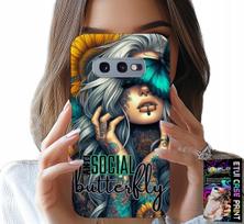 Etui Do Samsung Galaxy S10E - Anti Social, Butterfly, Motylek, Kobiece