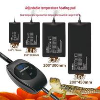 Termostatinis šildymo kilimėlis ropliams: Puikiai tinka vėžliams, driežams, gekonams, gyvatėms ir varlėms 6W - 100x178mm