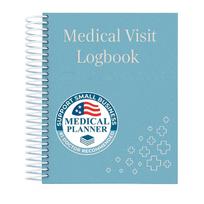 Medical Visit Logbook A5 Spiral Bound Medical Planner and Health Journal Small Portable Medical Appointment Organizer Notebook One Size