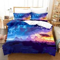 New Tengen Toppa Gurren Lagann Bedding Set Single Twin Full Queen King Size Bed Set Aldult Kid Bedroom 3D Anime Bed Sheet Set 135x200cm