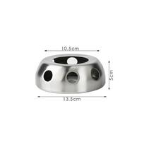 Stainless Steel Round Base Candle Heater Teapot Warmer for Coffee Milk Tea Cup Holder Home Kitchen Accessory