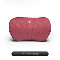 Leather Car Seat Headrest Memory Foam Comfort Neck Pillow Auto InteriorFor Tesla Model 3 Highland 2023 Model S Model X Model Y