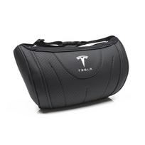 High-end Leather Car Headrest Interior Accessories For Tesla Model 3 Highland 2023 Model S Model X Model Y Model Y-Eur Roadster