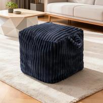 45x45x40cm Old Toy Clothes Storage Bag Lazy Sofa Without Filling Bean Bag Ottoman Cover Footstool Tatami Futon Unstuffed Cushion (as the picture,45x45x40cm)