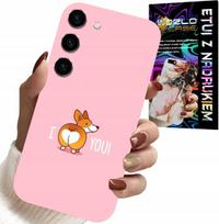 Etui Do Samsung Galaxy S23 Plus - Śmieszne Wzory I Love You Piesek Obudowa