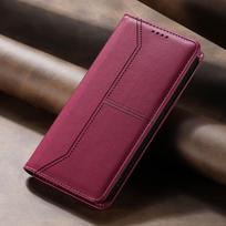Compatible Leather Case for iPhone 17/16 Pro Max & iPhone 15 Pro iPhone 15 6.1 vyno raudonos spalvos
