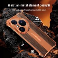 Huawei Pura 70 Pro+ Walnut Orange Case: Ultra Protective Cover with Full Coverage Lens Bracket P70 Ultra