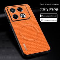 Protective Case for Infinix GT20 Pro: Full Coverage, Anti-Drop, High-End Magnetic Suction, Mark Texture Design Infinix GT20 Pro oranžinė