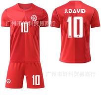 2026 World Cup No. 19 Davis jersey set Outdoor sports team jersey Football jersey Canada home court #16