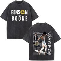 Benson Boone American Heart Tour  Vintage Washed T Shirts Unisex Women Clothing Short Sleeve Tshirts Streetwear M