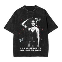 Graphic Printed Shakira las mujeres ya no lloran world tour  Washed Shirt Accessories Oversize TShirt  for Unisex Women Tee S