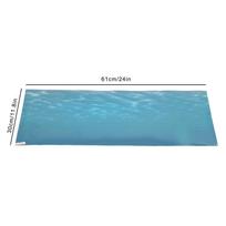 ZK20 Fish Tank Background Sticker PVC Self Adhesive 3D Sea Pattern Aquarium Poster Decoration