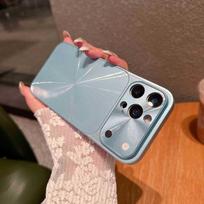 Aurora CD Grain Phone Case for iPhone 17 Pro Max/16/15 - Large Window, Full Coverage, Drop Protection iPhone 14 Pro dangaus mėlyna spalva