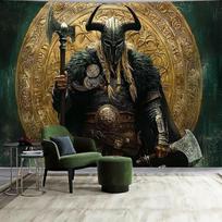 Tapestry Fendrom Norse Viking Odin 75x100 juoda